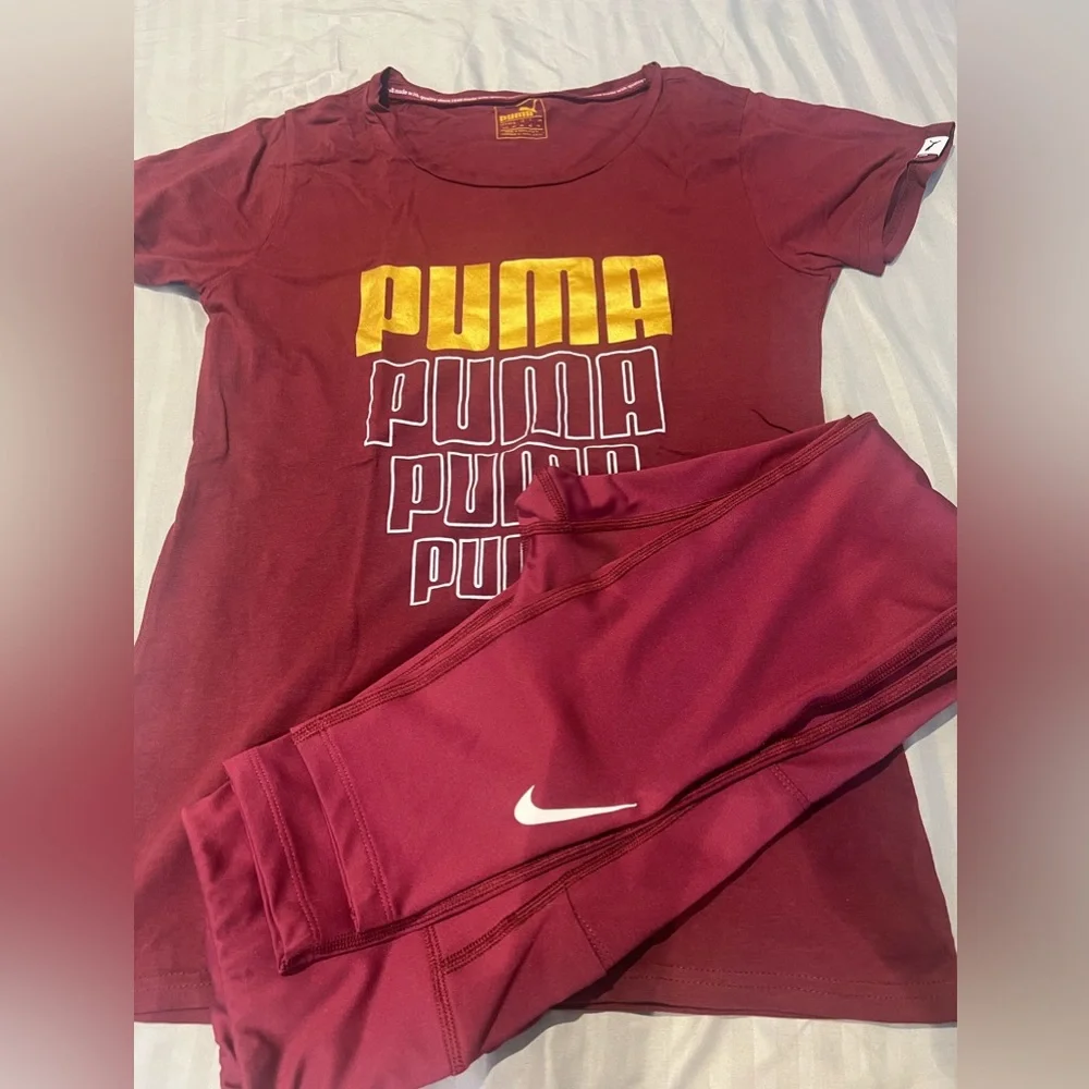 Sale 🚨 Nike TrainingTights + Free Puma T-shirt - Size S - Picture 8 of 10